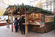 Südtiroler Hüttn auf dem Sendlinger Weihnachtsmarkt am Harras vom 25.11.-22.12.2019